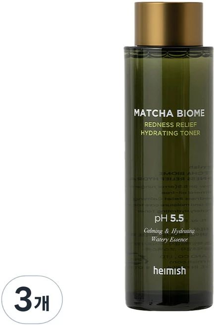 헤이미쉬 말차바이옴 레드니스 릴리프 하이드레이팅 토너, 3개, 150ml - 쿠팡