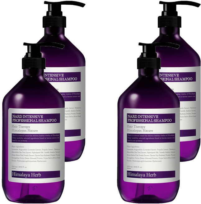 나드 부케가르니 극손상 프로페셔널 샴푸, 1L, 4개