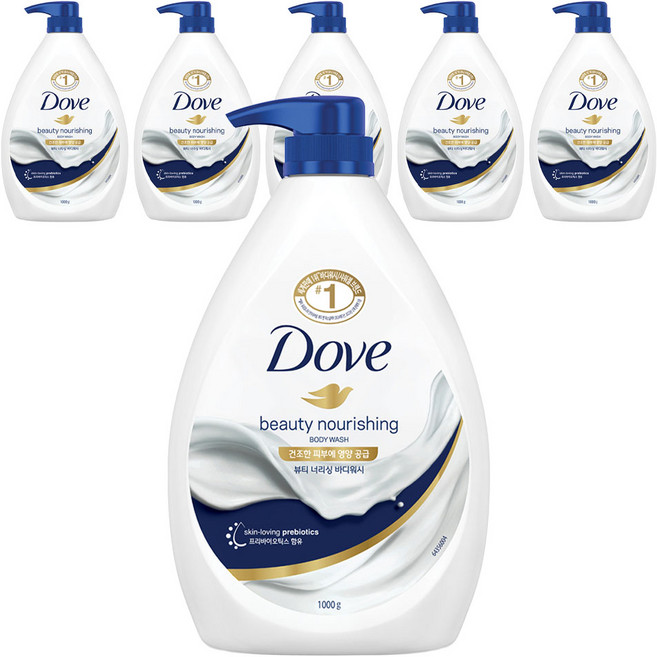 도브 뷰티 너리싱 바디워시, 1kg, 6개