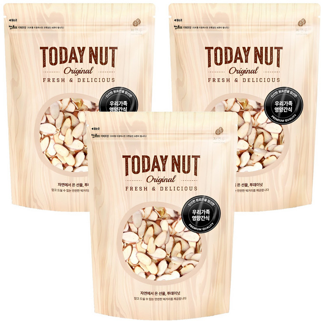 TODAY NUT 杏仁片, 300g, 3包