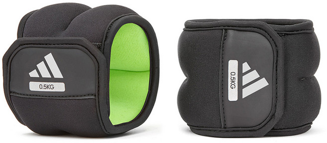 아디다스피트니스 에센셜 중량밴드, 블랙, 0.5kg, 2개