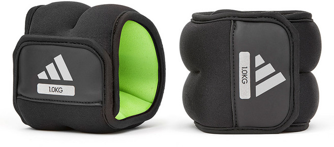 아디다스피트니스 에센셜 중량밴드, 블랙, 1kg, 2개