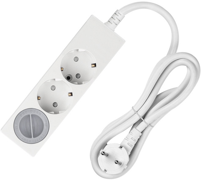 스윗홈 국내생산 일반 접지 멀티탭 3구 + 안전커버, 1.5m, 혼합색상, 1개