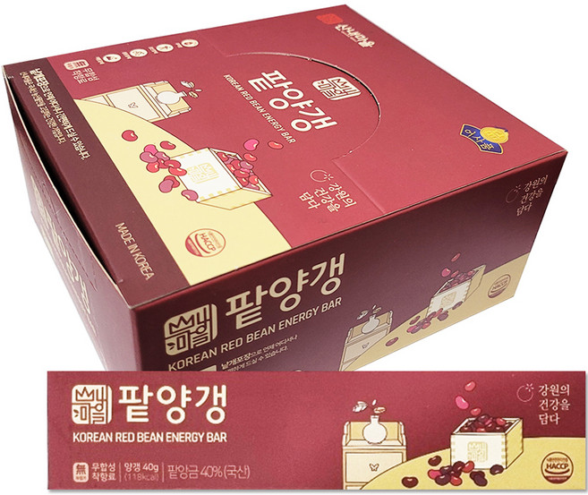 산내마을 팥양갱, 40g, 20개
