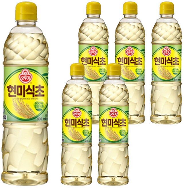 오뚜기 현미식초, 900ml, 6개