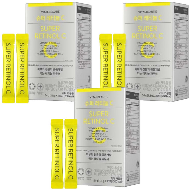 바이탈뷰티 슈퍼 레티놀C, 54g, 3개
