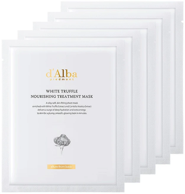 달바 화이트 트러플 너리싱 트리트먼트 마스크 25ml, 1개입, 5개 - 쿠팡