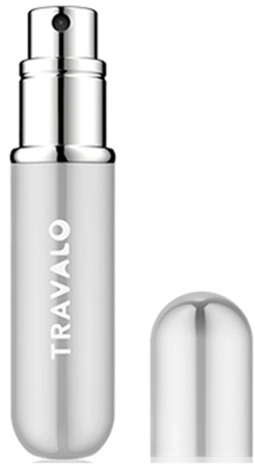 트라발로 클래식 뉴 펌핑식 충전 휴대용 향수공병 5ml, 실버, 1개