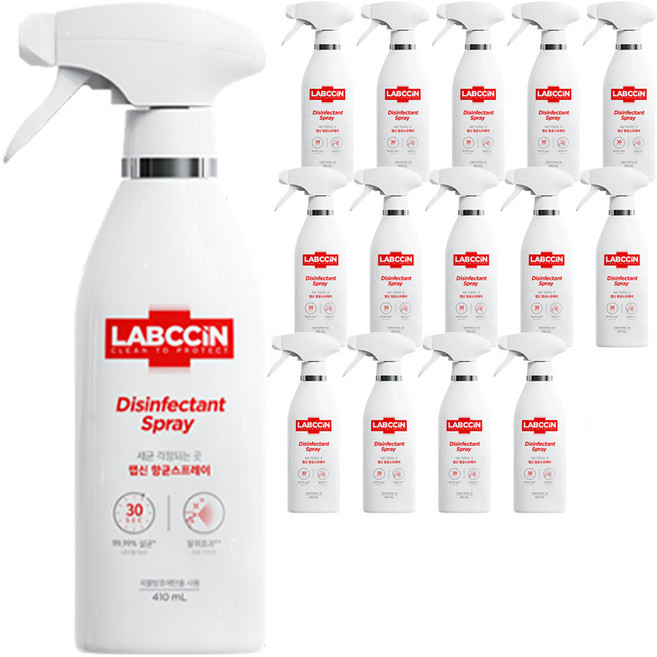 랩신 V3 항균 스프레이 살균제, 410ml, 15개
