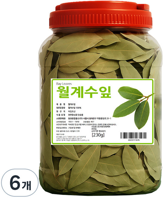 동광한방몰 월계수잎, 230g, 6개