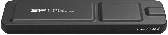 Silicon Power 廣穎電通 高速外接式固態硬碟 薄輕巧行動式硬碟 PX10, 1TB, 黑色
