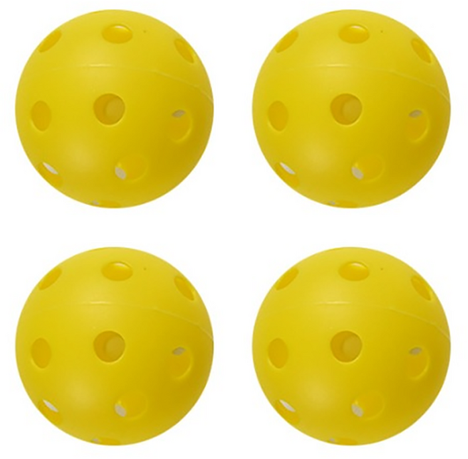 배곧인터내셔널 배곧스포츠 미니테니스 미니배드민턴 피클볼, 옐로우, 4개