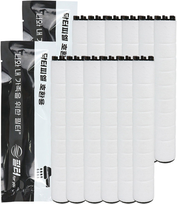 필터포유 닥터피엘 샤워기 호환필터 녹물제거용 개별포장, 12개, 무향