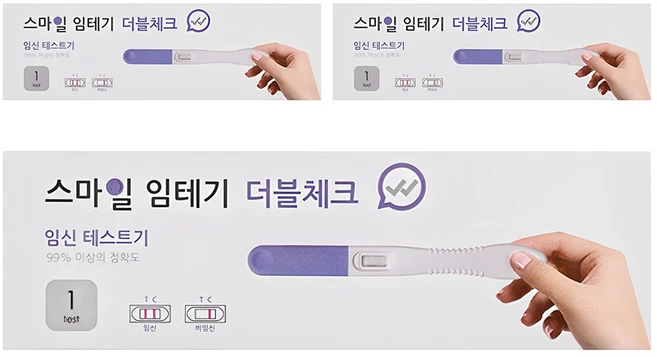 스마일랩 더블체크 임신테스트기, 1개입, 3개 - 쿠팡