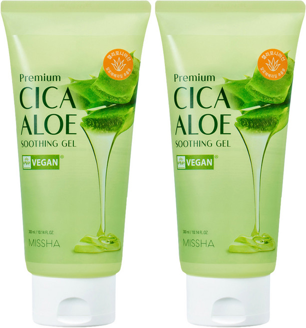 [2입기획] 미샤 프리미엄 시카 알로에 수딩젤, 300ml, 2개