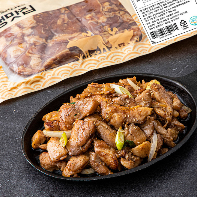 고급진 숯불향 마늘 닭구이 2개입 (냉장), 1kg, 1개