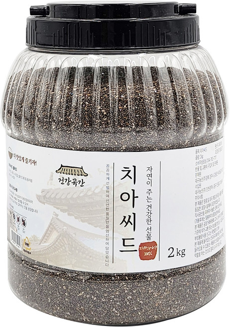 건강곡간 치아씨드 통, 2kg, 1개
