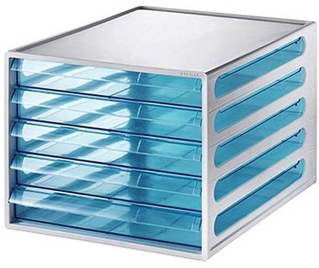 리템 EL 서류함 5단, 블루, 1개