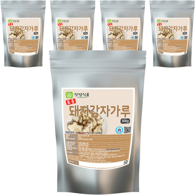 장명식품 토종 국내산 돼지감자가루, 300g, 5개