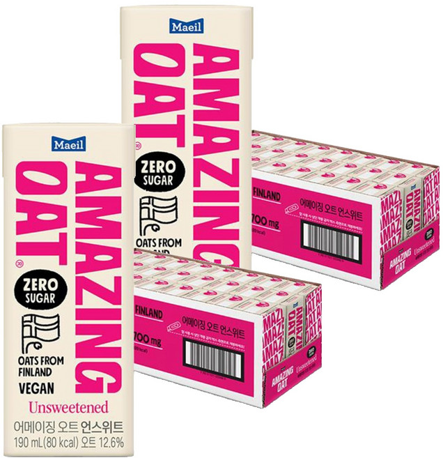 어메이징오트 어메이징 오트 언스위트 귀리음료, 48개, 190ml
