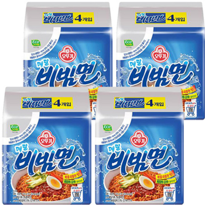 오뚜기 메밀 비빔면 130g, 16개