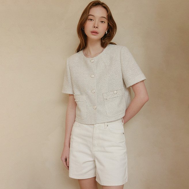 lookast 女款 Luna Fancy 毛呢短袖外套