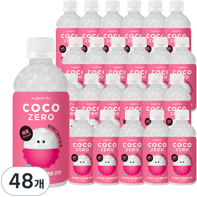 슈가로로 코코제로 리치, 340ml, 48개