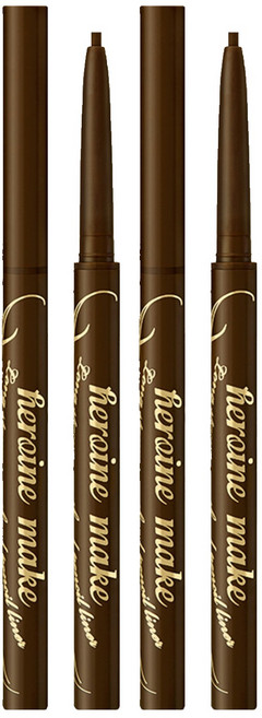 히로인메이크 롱 스테이 스무스 젤 펜슬 라이너 0.1g, 다크브라운, 2개