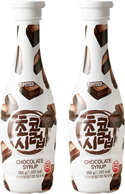 쥬피터 초코시럽, 550g, 2개