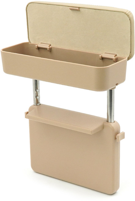 삼에스 콘솔쿠션 & 수납 사이드포켓 팔걸이, 베이지, 1개