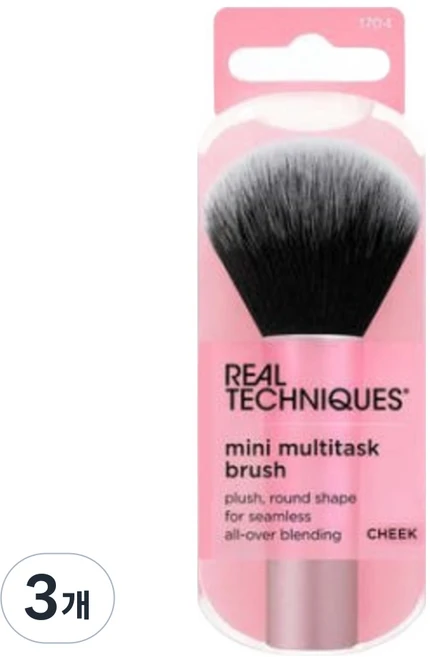 리얼테크닉스 미니 멀티태스크 브러쉬, 혼합색상, 3개 - 쿠팡