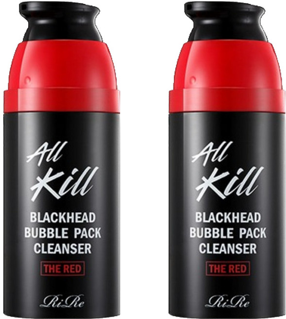 리르 올킬 블랙헤드 버블 팩 클렌져 더 레드, 50ml, 2개