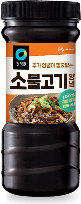 청정원 명가 소불고기 양념, 840g, 1개