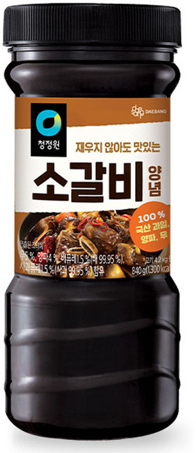 청정원 소갈비양념, 840g, 1개