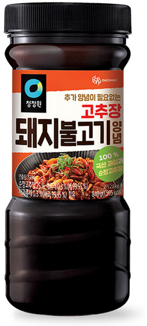 청정원 고추장 돼지불고기 양념, 840g, 1개