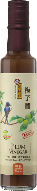 陳稼莊 梅子醋 加糖, 250ml, 1瓶