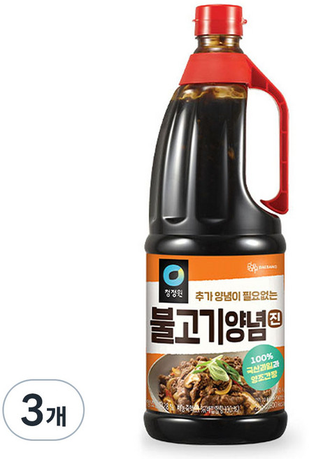 청정원 불고기양념 진, 2kg, 3개