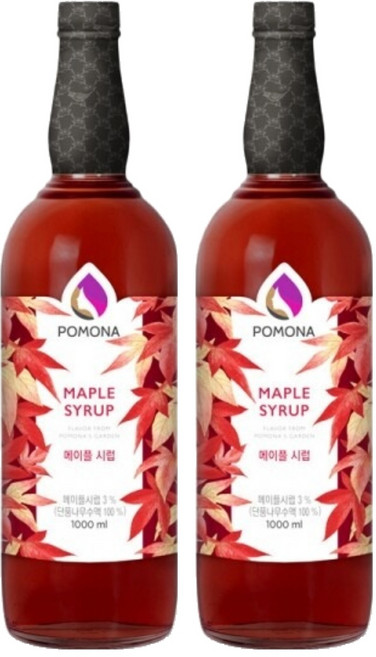 포모나 메이플 시럽 포모나 커피시럽, 2개, 1L