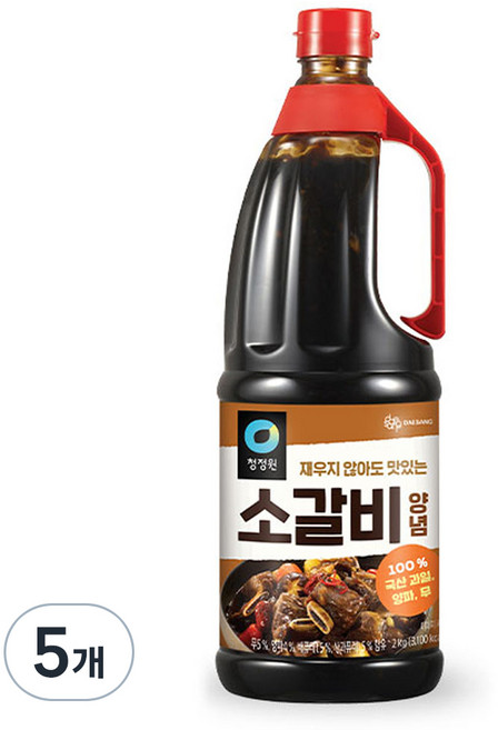 청정원 소갈비 양념, 2kg, 5개