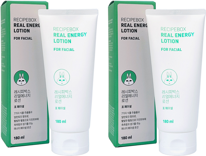 레시피박스 리얼에너지 어린이 로션, 180ml, 2개