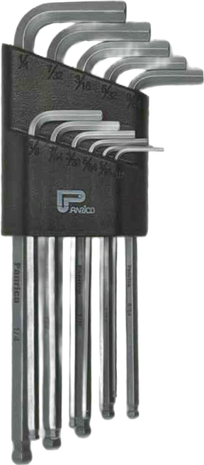 PANRICO 百利世 球型六角扳手11件組 - 高扭力 高韌性 耐磨耗 使用壽命長 - 附膠套-易於收納, 1組