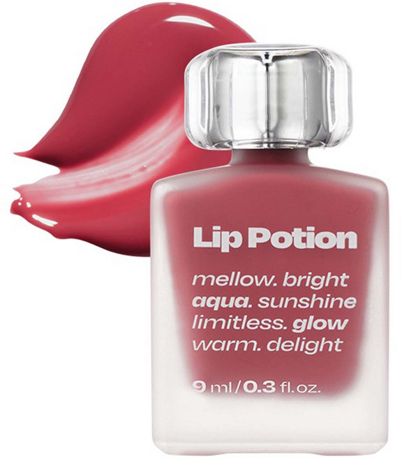 얼터너티브스테레오 립 포션 아쿠아 글로우 립틴트, 5 라즈베리 솝, 1개