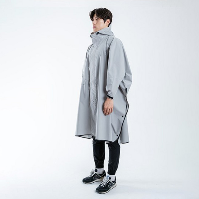 LIBERO Ross Rain 防水斗篷雨衣, 灰色, 1個