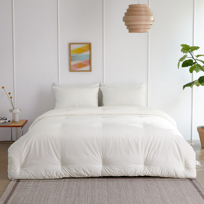 코멧 유아도 사용가능한 국내생산 오가닉 코튼 차렵이불 세트