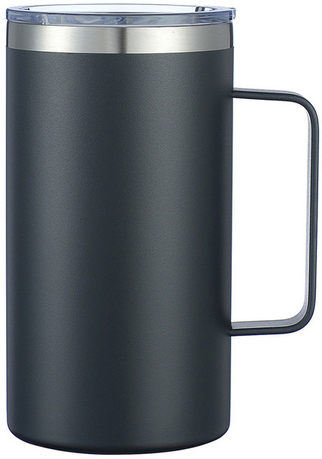 워터하마 비비드 텀블러 머그컵 710ml, 블랙, 1개