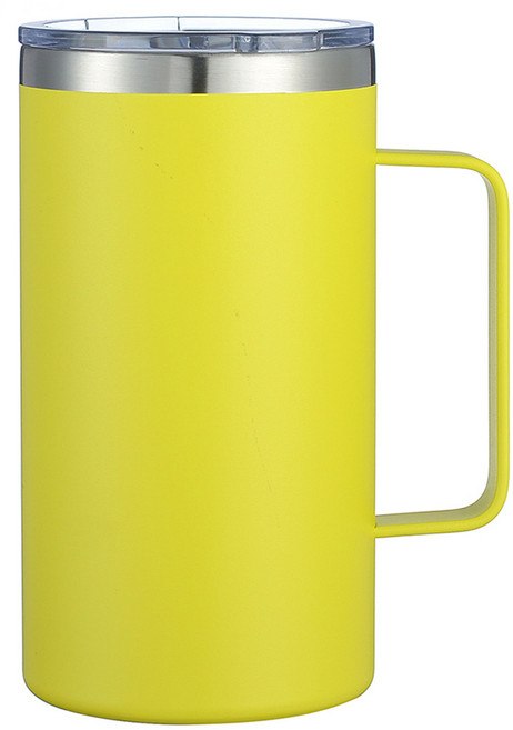 워터하마 비비드 텀블러 머그컵 710ml, 옐로우, 1개