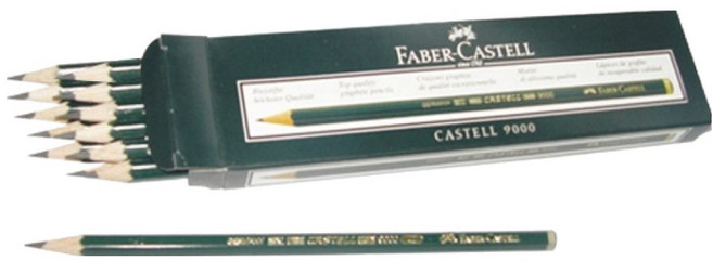 파버카스텔 9000 연필 2B 119002, 12개