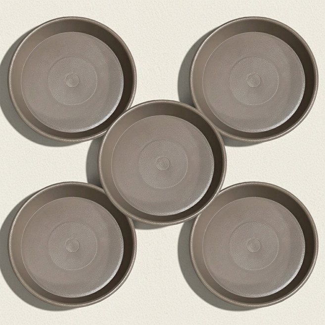 앙플랜트 동그라미 화분받침, 모카, 5개