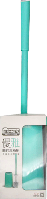 EASY CLEANER 家簡塵除 優雅簡約馬桶刷, 淺藍色