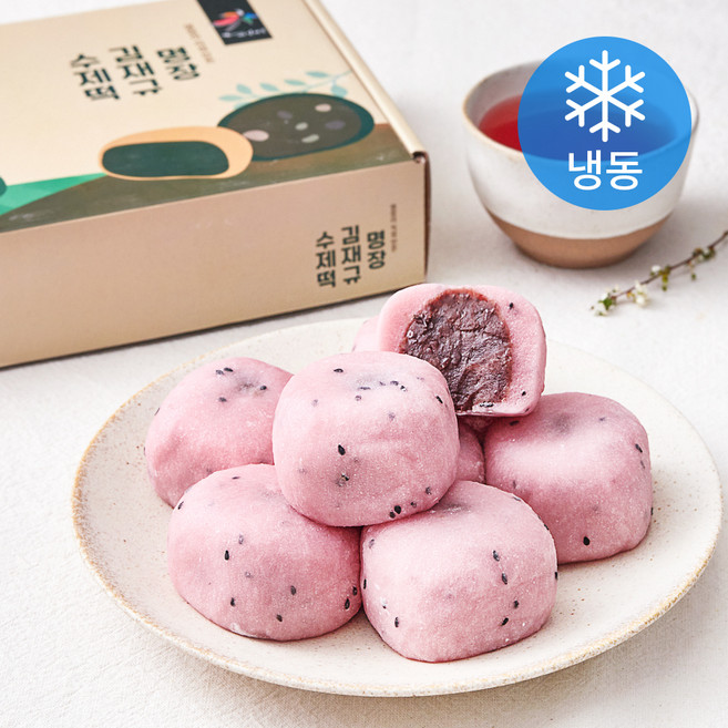 김재규우리떡연구소 김재규명장 백년초찹쌀떡 (냉동), 100g, 8개입, 1박스